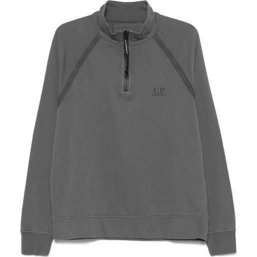 C.P. Company felpa con stampa logo - grigio