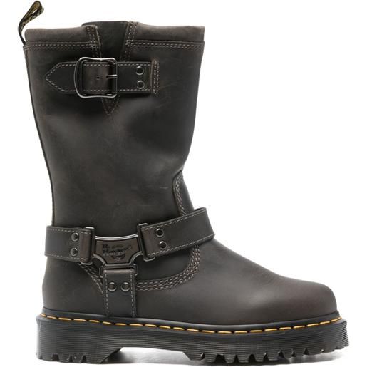 Dr. Martens stivali con fibbia - marrone