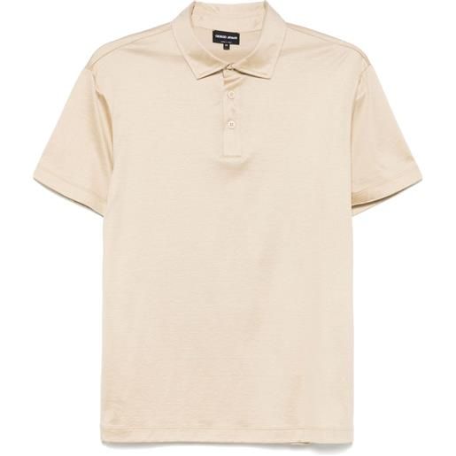 Giorgio Armani polo a maniche corte - toni neutri