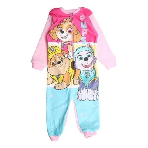 Disney tuta in pile dei paw patrol, rosa, 6 anni girl's