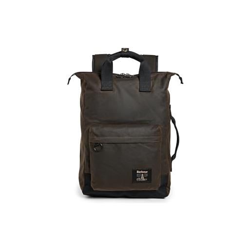 Barbour zaino field wax uomo, verde oliva/nero. , taglia unica
