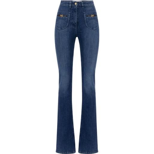 Elisabetta Franchi jeans donna bootcut denim 25,26,27,28,29,30