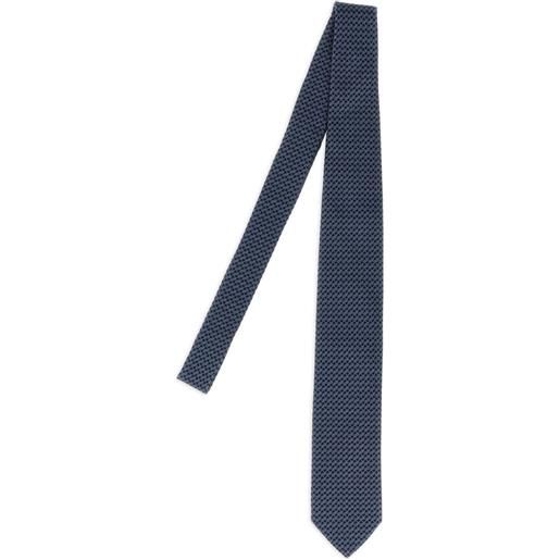 Pal Zileri cravatta con motivo jacquard - blu