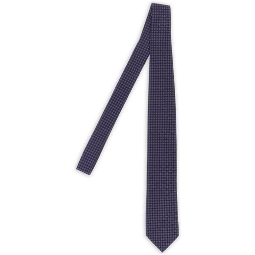 Pal Zileri cravatta con effetto jacquard - viola