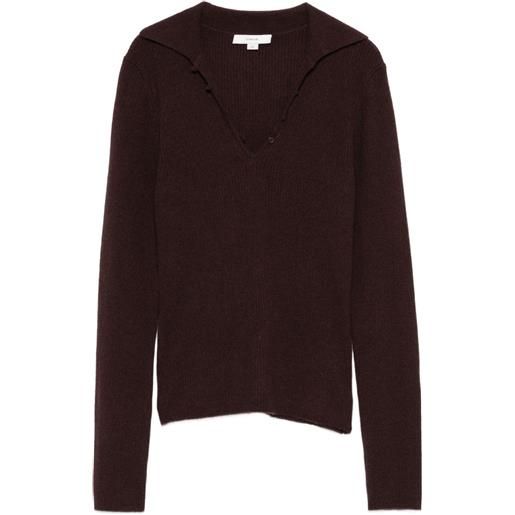 Vince polo a coste - rosso