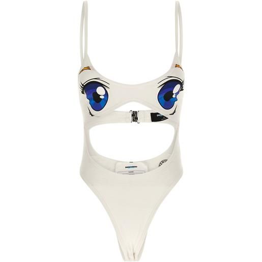 DSQUARED2 x bettter body con stampa e cut-out - bianco