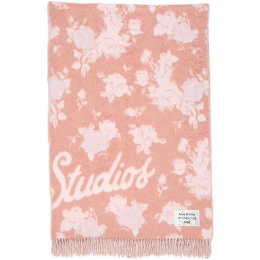 Acne Studios sciarpa con logo - rosa