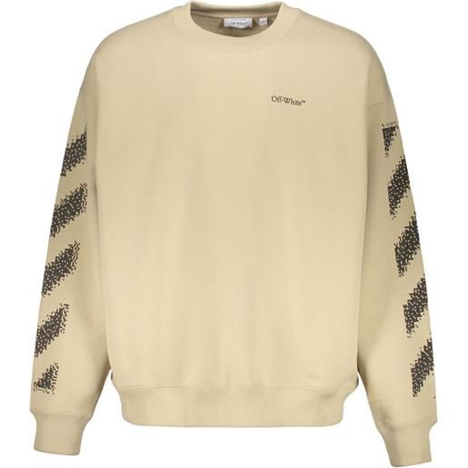 Off-White felpa a righe con maniche lunghe - toni neutri