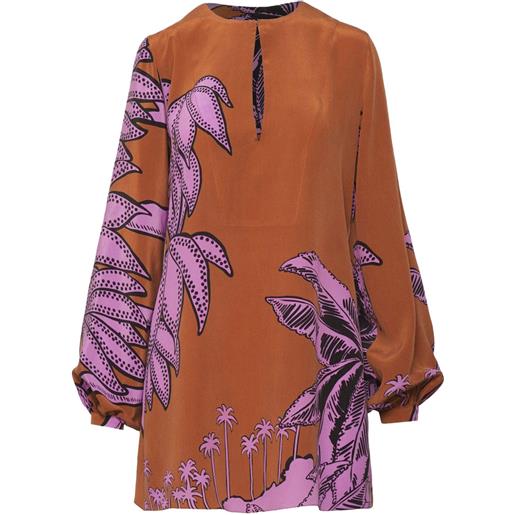 Johanna Ortiz tunica con stampa grafica - marrone