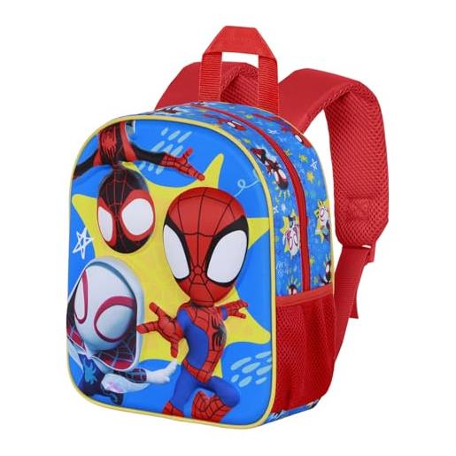 Marvel spiderman amazing-zainetto 3d elite, rosso, 25 x 30 cm, capacità 7 l