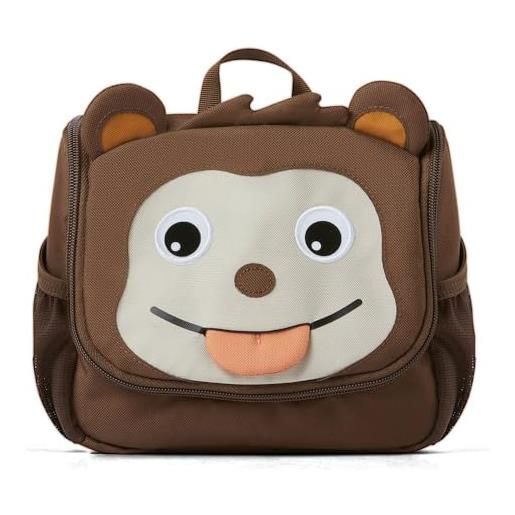 Affenzahn beauty case per bambini dell'asilo da 1 a 5 anni come borsa da toilette per ragazze e ragazzi Affenzahn - marrone