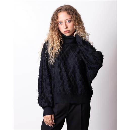 Twinset Actitude maglia Twinset Actitude dolcevita con frange donna