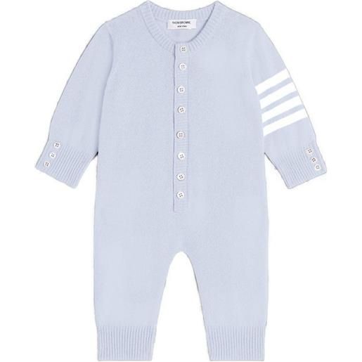 Thom Browne Kids tutina con dettaglio a quattro righe - blu