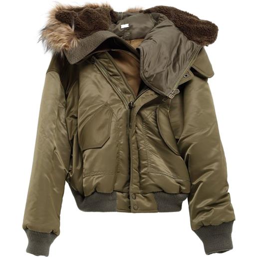 August Barron giacca con cappuccio - verde