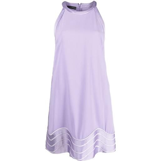 Emporio Armani abito con stampa - viola