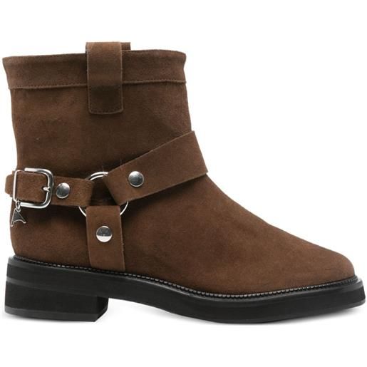 CARRANO stivaletti in pelle scamosciata - marrone