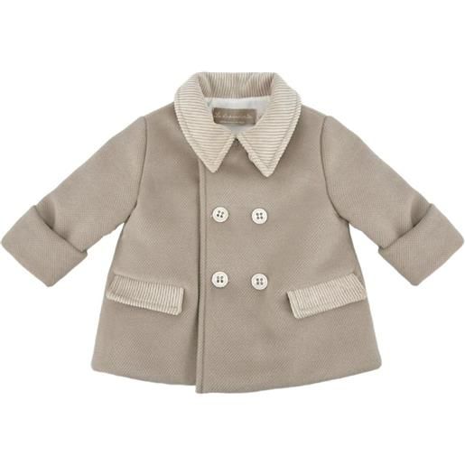 La Stupenderia piumino con colletto a coste - toni neutri