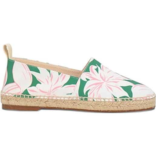 Maison Kitsuné espadrillas a fiori - verde