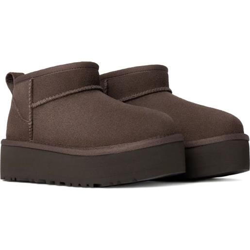 UGG Kids stivali classic ultra mini - marrone