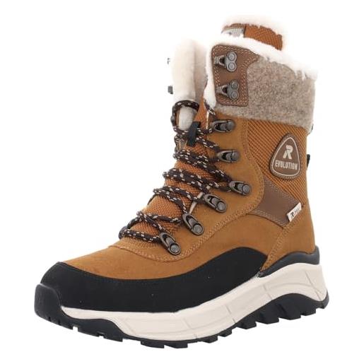 Rieker w0066, stivali corti donna, marrone, 39 eu