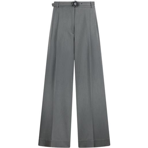 Liu Jo pantaloni donna palazzo con cintura grigio 36,38,40,42