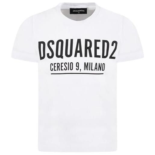 DSQUARED2 - t-shirt bianca per bambino con logo - 10 a/y, bianco