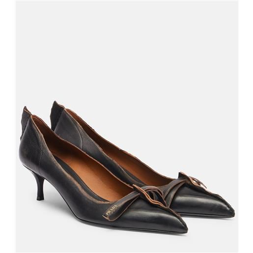 Prada pumps in pelle anticata