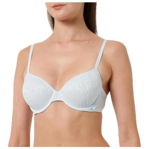 Calvin Klein donna reggiseno a mezza coppa lightly lined elasticizzato, blu (plein air), 2c