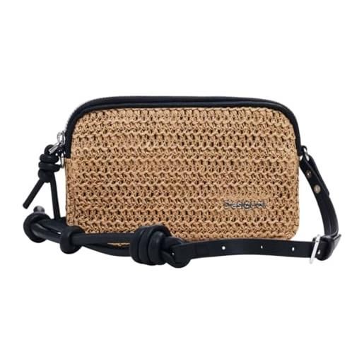 Desigual julia raffia crossbody bag natural