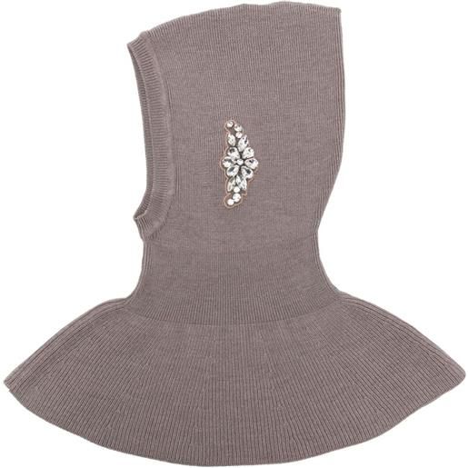 Simone Rocha passamontagna con decorazione - toni neutri