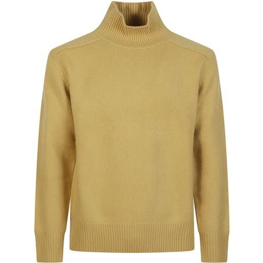 Soft Goat maglione a collo alto - giallo