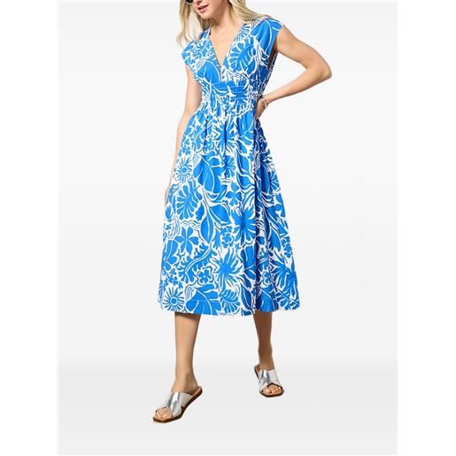 Rails abito midi roxanne a fiori - blu