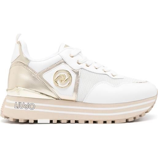 LIU JO sneakers maxi wonder con logo - bianco