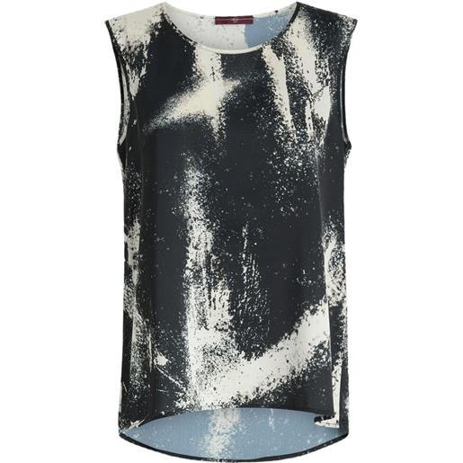 High top cue con stampa effetto spray - nero