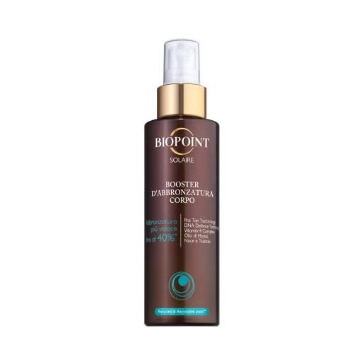BIOPOINT solaire - booster d'abbronzatura corpo 150 ml, senza oli minerali, coloranti e alcool