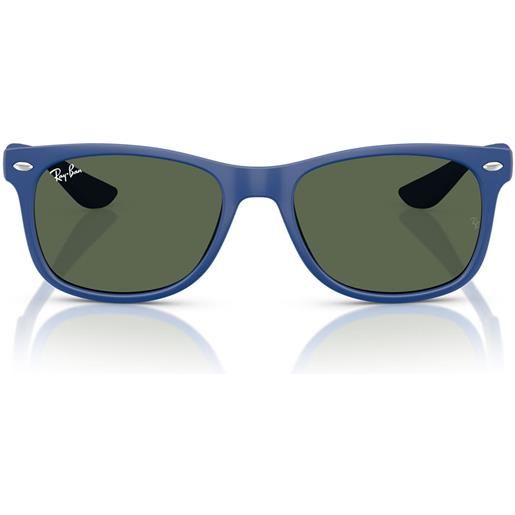 Ray-Ban occhiali da sole rj9052s 717771 wayfarer kids blu/verde scuro bambini