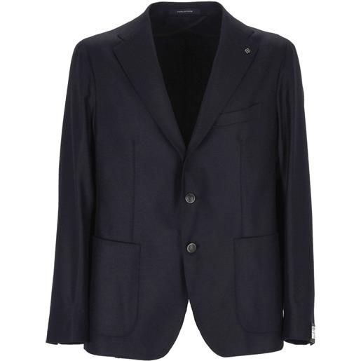 Tagliatore giacca monopetto con bottoni - blu