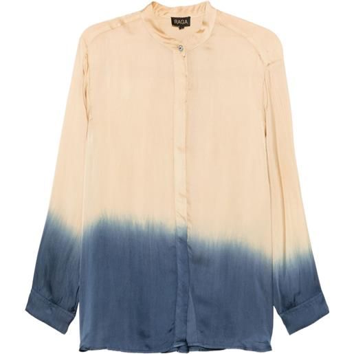 YAVI blusa con fantasia tie dye - toni neutri