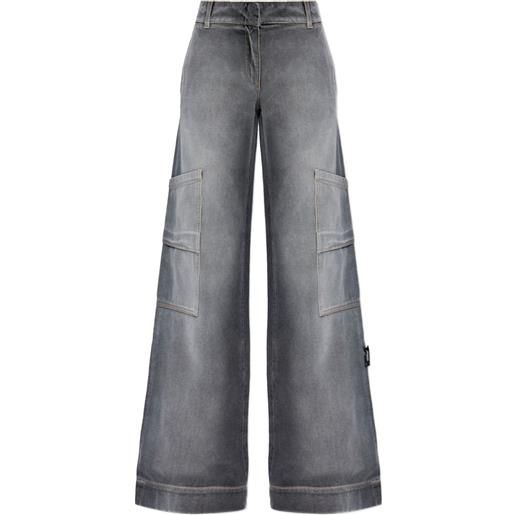Off-White jeans con tasche - grigio