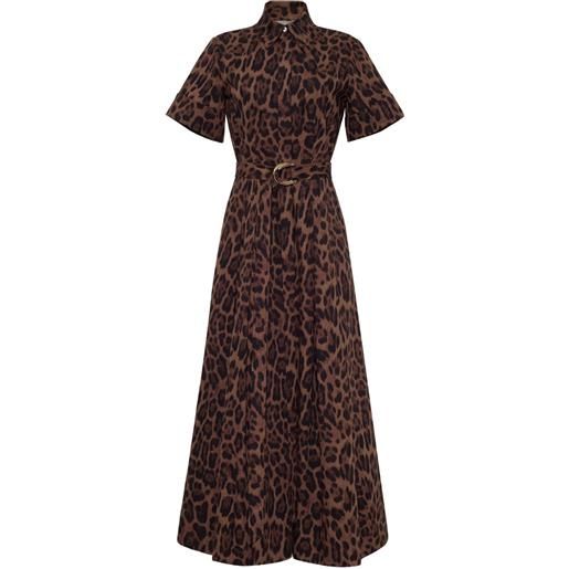 Adam Lippes chemisier leighton con cintura - marrone