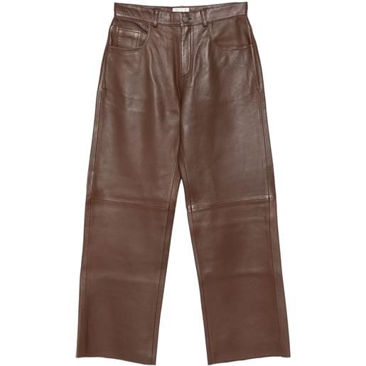 Haikure pantaloni con cinque tasche - marrone