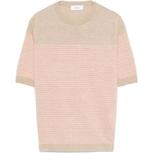 Lardini t-shirt a righe - toni neutri