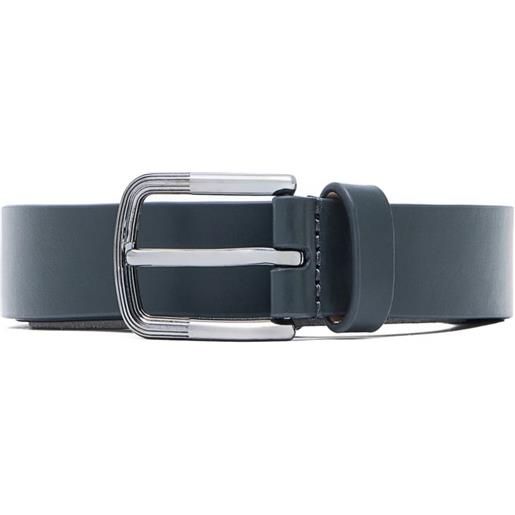 Giorgio Armani cintura in pelle con fibbia - grigio