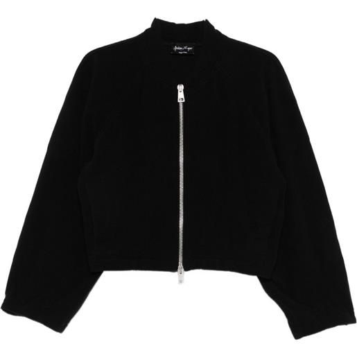 Andrea Ya'aqov bomber in cashmere - nero