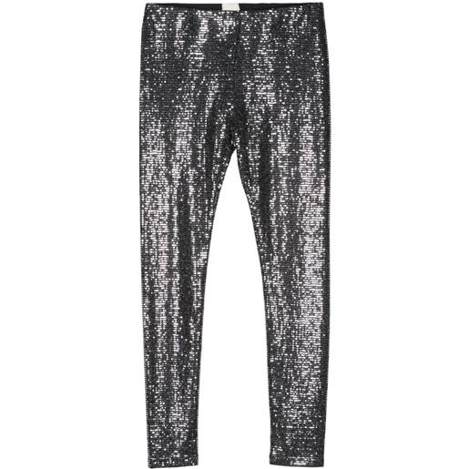 ISABEL MARANT leggings joshua con paillettes - nero