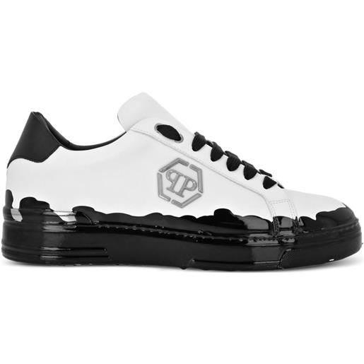 Philipp Plein sneakers con effetto vernice - nero