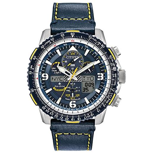 Orologio uomo CITIZEN Eco-Drive in pelle nera AR1118-35H