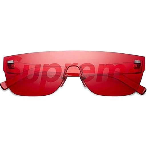 Supreme x louis vuitton occhiali da sole city sp a mascherina - rosso