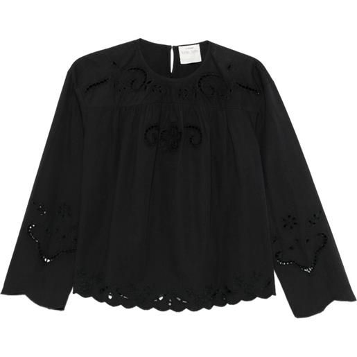 Forte Forte blusa con dettaglio cut-out - nero