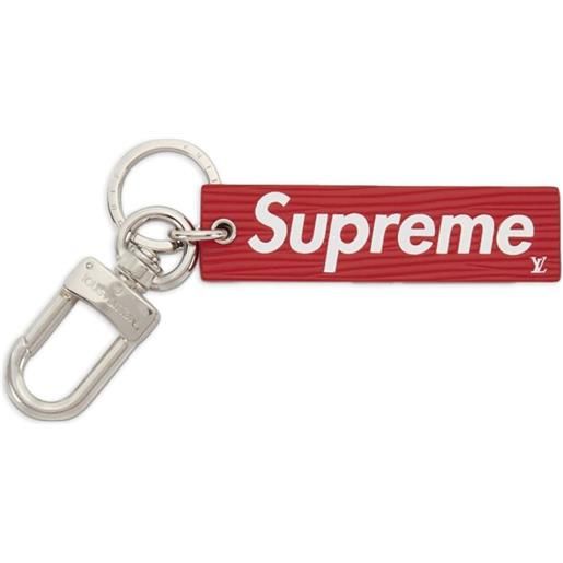 Supreme x louis vuitton portachiavi con logo - rosso